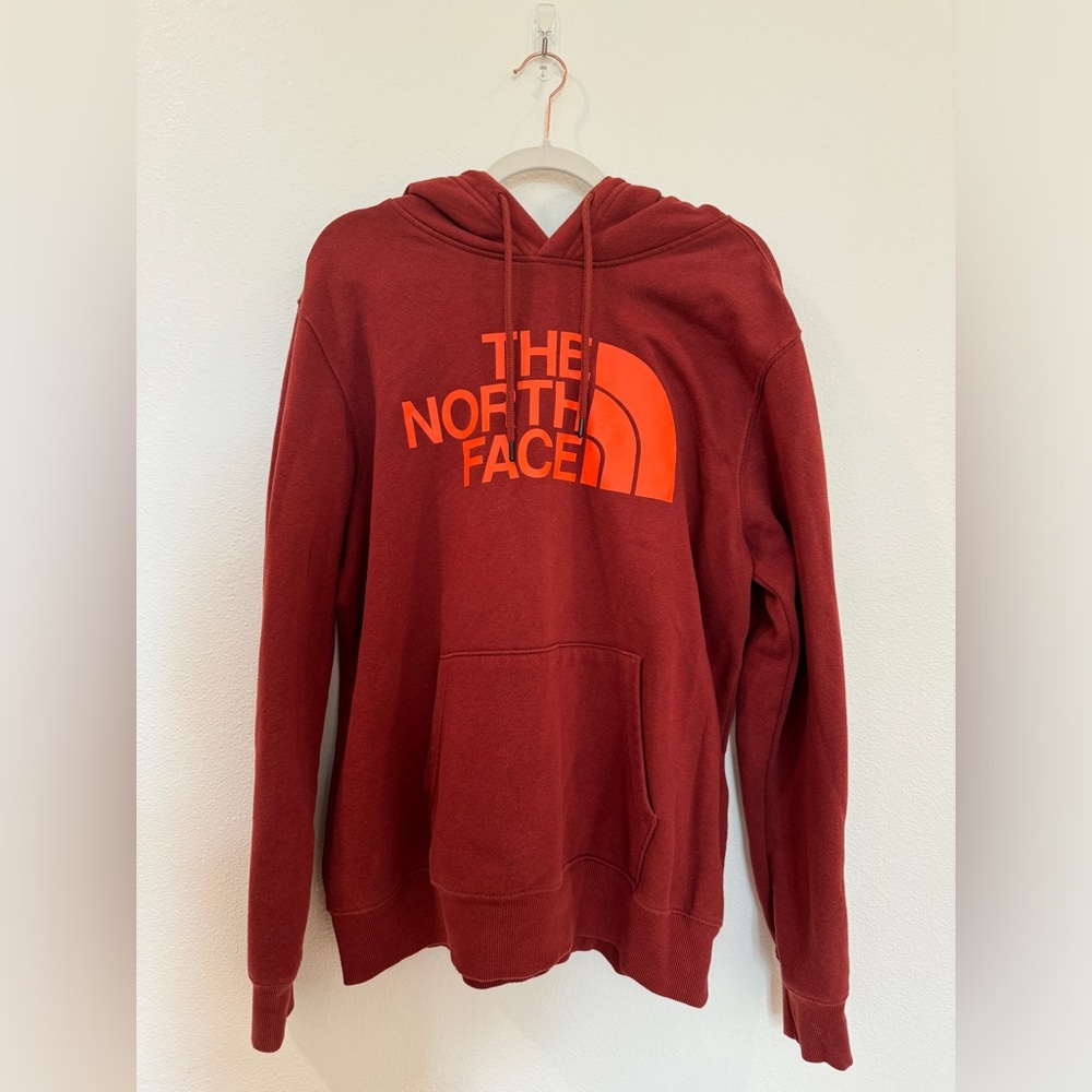 The North Face men’s large hooded sweatshirt.